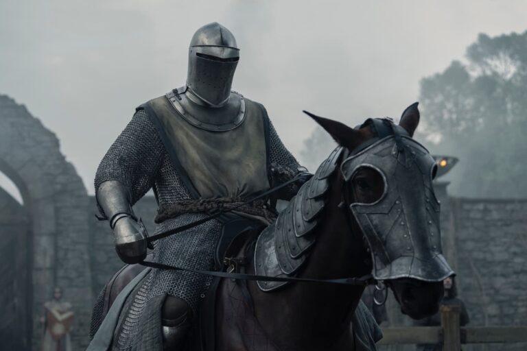Ser Duncan the Tall in full armor on horseback, A Knight of the Seven Kingdoms Season 2